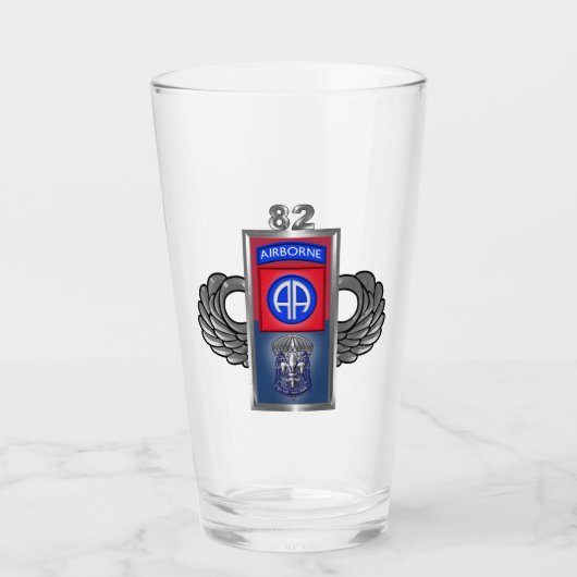 82nd Airborne Division Special Design Glas (Voorkant)