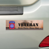 82nd airborne division veterans bumper sticker (En voiture)