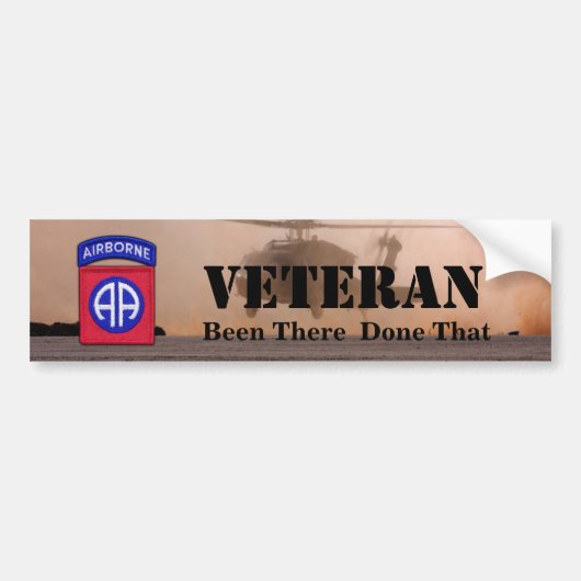 82nd airborne division veterans bumper sticker (Devant)