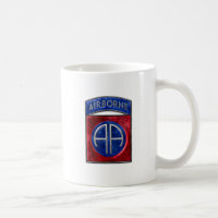 82nd Airborne Fort Liberty White Coffee Mok