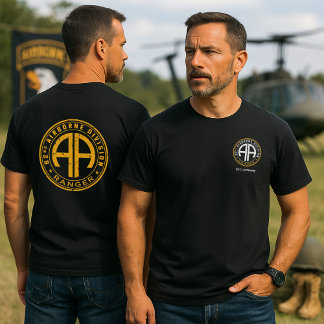 82nd Airborne Ranger Veteran Personalizable T-shirt