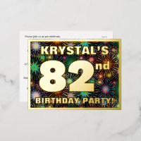 82nd Birthday Party: Bold, Colorful Fireworks Look