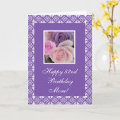 82ste verjaardagsrozen (veranderingsleeftijd) kaart (Gele Bloem)