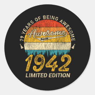 83 jaar oude Bday 1942 Geweldige 83ste verjaardags Ronde Sticker