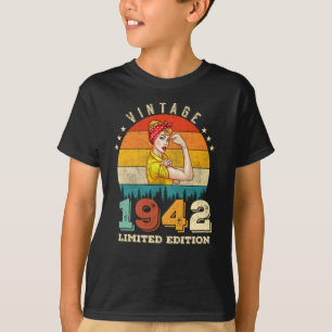 83 jaar oude Bday 1942 Vintage 83ste Verjaardag Vr T-shirt
