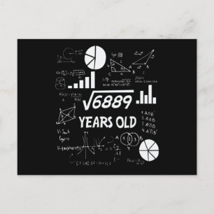83 jaar oude verjaardag wiskunde leraar 83ste verj briefkaart