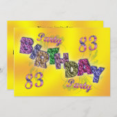 83e invitation (Devant / Derrière)