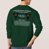 83e T-shirt voor hoes, lange hoes, infanteriedivis (Achterkant)