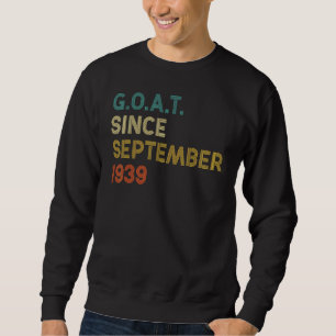83e verjaardag 83 jaar oude geit sinds 19 septembe trui