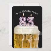 83e verjaardag Bierfeest Kaart (Voorkant)
