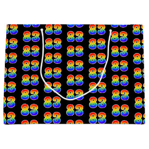 83e verjaardag: Fun Rainbow Event Number 83 Patter Groot Cadeauzakje