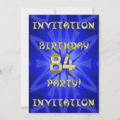 84e invitation de fête d'anniversaire (Devant)