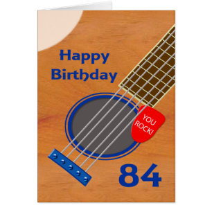 84e verjaardag gitaarspeler Birthday