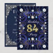 84e verjaardagsfeest met massa's juwelen kaart (Voorkant / Achterkant)