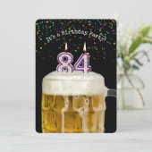 84h Anniversaire Candle Party Invitation (Debout devant)