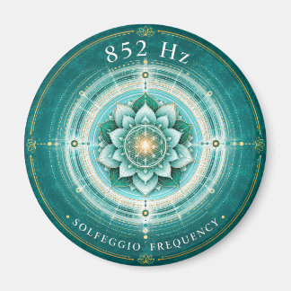 852 Hz Solfeggio Frequentie Magneet | Bloem des Le