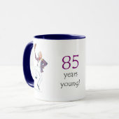 "85 ans de jeune" tasse de café (Devant gauche)