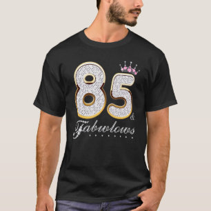85 en Fabulous 85 jaar Old 85th Birthday Diamond C T-shirt