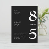 85 et Fière Black Anniversaire Invitation (Debout devant)