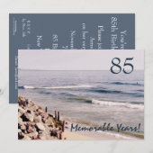 85 Herdenkingsjaren/Birthday Party-Ocean Kaart (Voorkant / Achterkant)