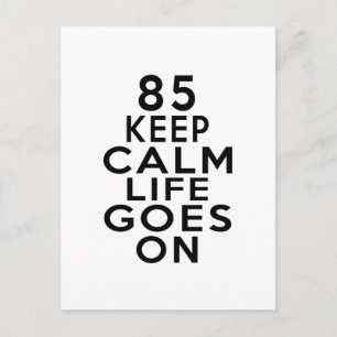 85 Het leven gaat op verjaardag Briefkaart