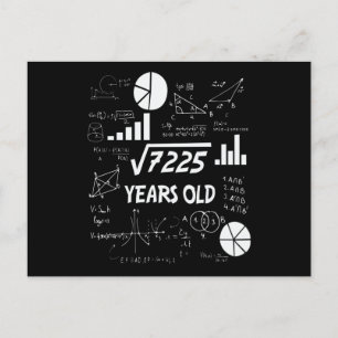 85 Jaar Oude Verjaardag Wiskunde Lerares 85e Verja Briefkaart