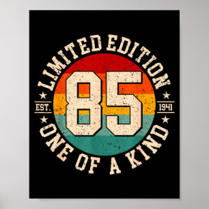 85 jaar oude vintage 1941 limited edition 85ste poster