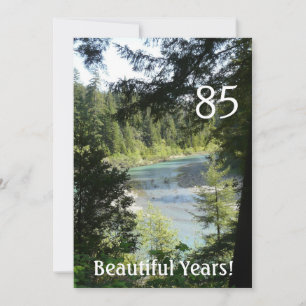 85 prachtige jaren!-Birthday+Woodland Lake Kaart