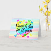 85E ANNIVERSAIRE BÉNÉFICES ET PRIÈRES CARTE DE SAL (Fleur jaune)