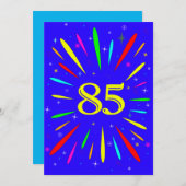 85e anniversaire de fête Invitation Explosion (Devant / Derrière)