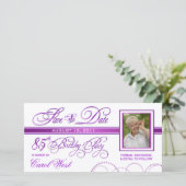 85e anniversaire - Enregistrer la date Faire-part (Debout devant)