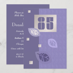85e anniversaire Fête Invitations personnalisées