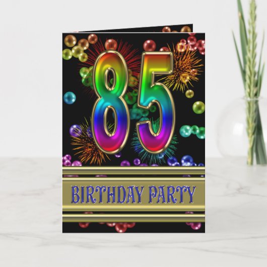 85e anniversaire Invitation (Devant)
