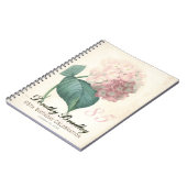 85e geboortedag Botanische hydrangea-Guest Book Notitieboek (Linkerzijde)