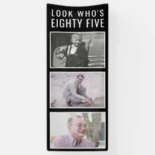 85e geboortedag fotobanner spandoek