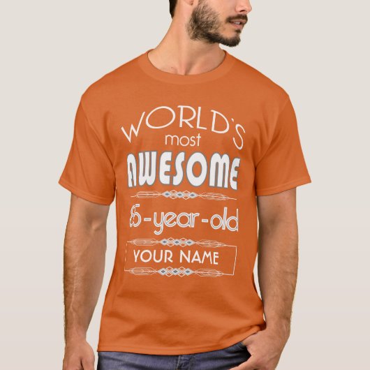 85e geboortedag werelden Best Fabulous Flame Oranj T-shirt (Voorkant)