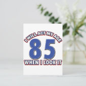 85e jaar design briefkaart (Staand voorkant)