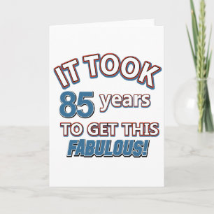 85e jaar design kaart