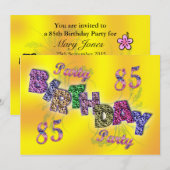 85e partijuitnodiging kaart (Voorkant / Achterkant)