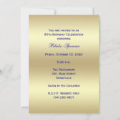 85e Photo Anniversaire de fête Invitation Marine 8 (Dos)