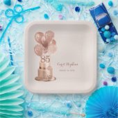 85e Roos Gold Cake Paper Bord (Feest)