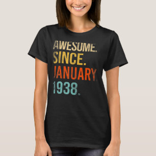 85e verjaardag 85 jaar oud Geweldige sinds 19 janu T-shirt