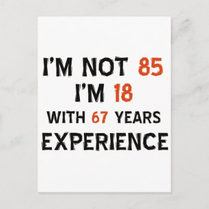 85e verjaardag design briefkaart