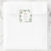 85e verjaardag Eucalyptus Hartelijk dank Vierkante Sticker (Tas)