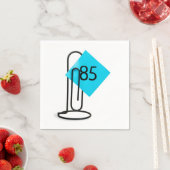 85e verjaardag Herinneringsnotitie op een papercli Servet (Insitu)