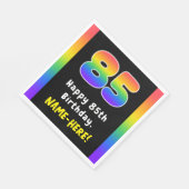 85e verjaardag: Regenboogspectrum # 85, Aangepaste Servet (Hoek)