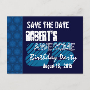 85e verjaardagsfeest Save the Date Blue Midnight Aankondigingskaart