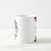85ème Anniversaire Mug - Couronne florale avec num (Centre)