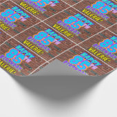 85ste verjaardag: Leuk, Urban Graffiti geïnspireer Cadeaupapier (Hoek)