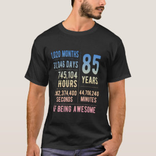 85ste verjaardag mannen vrouwen grappig 85 jaar ou t-shirt
